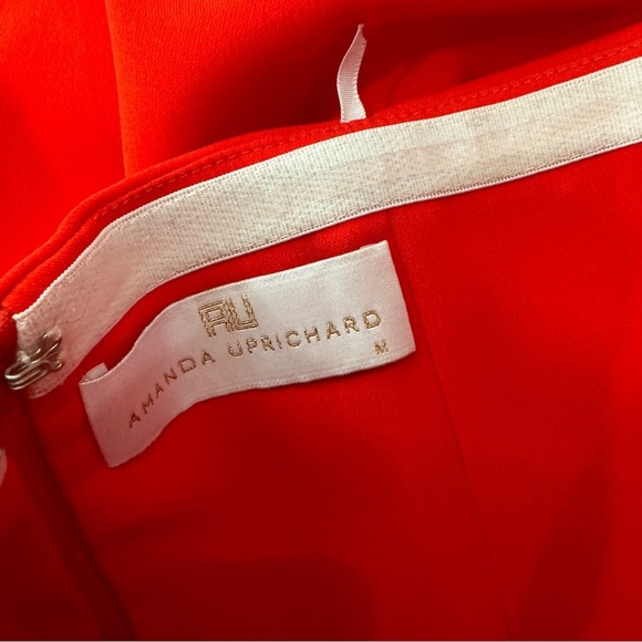 Amanda Uprichard Red Cherri deep V-neck Sweetheart Jumpsuit - Picture 10 of 16